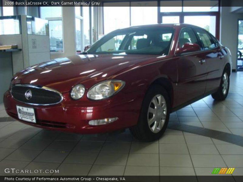 Dark Garnet Metallic / Gray 2006 Buick LaCrosse CX
