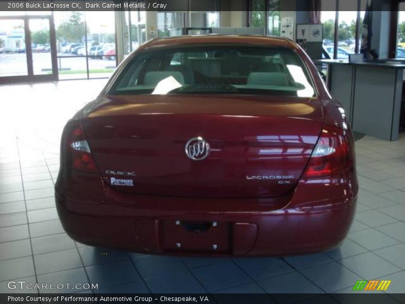 Dark Garnet Metallic / Gray 2006 Buick LaCrosse CX
