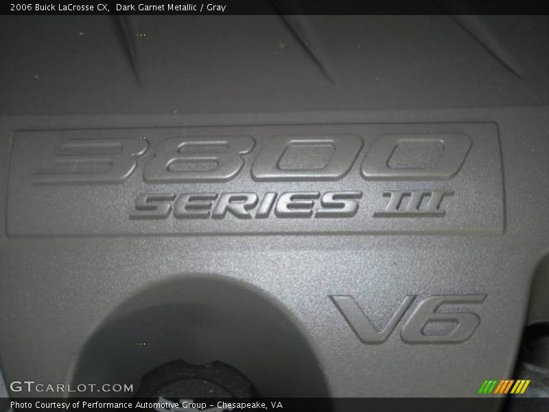 Dark Garnet Metallic / Gray 2006 Buick LaCrosse CX