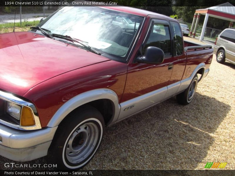 Cherry Red Metallic / Gray 1994 Chevrolet S10 LS Extended Cab