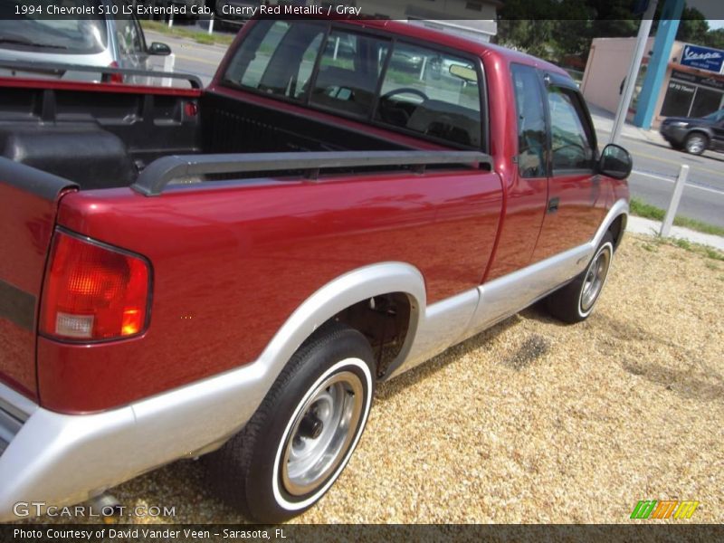 Cherry Red Metallic / Gray 1994 Chevrolet S10 LS Extended Cab