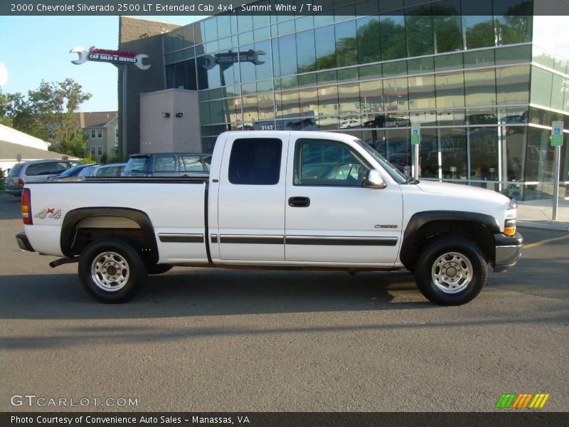 Summit White / Tan 2000 Chevrolet Silverado 2500 LT Extended Cab 4x4