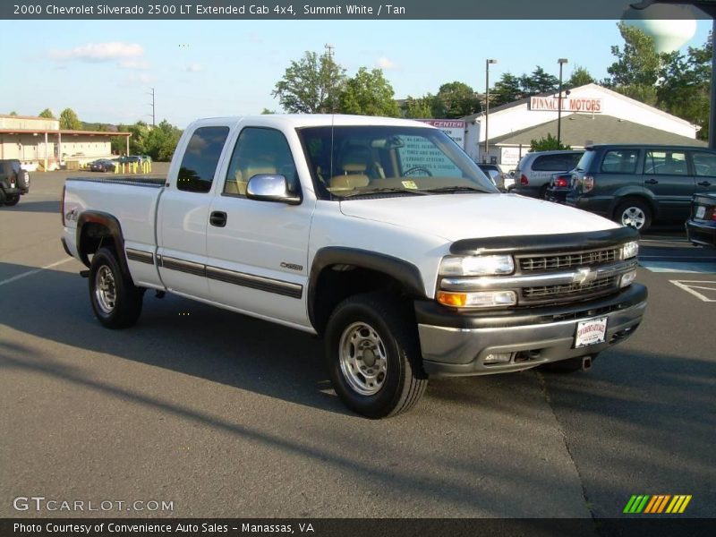 Summit White / Tan 2000 Chevrolet Silverado 2500 LT Extended Cab 4x4