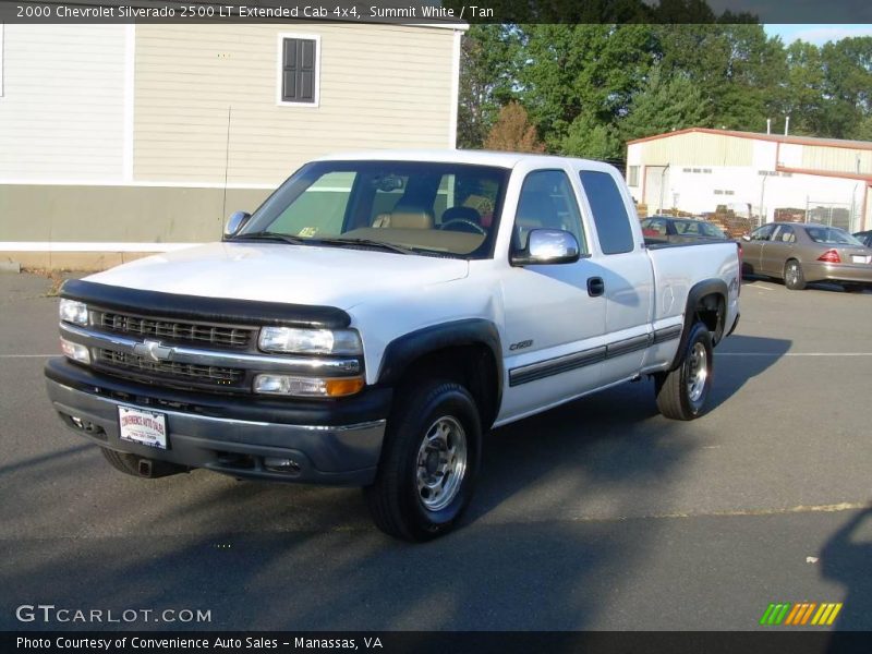 Summit White / Tan 2000 Chevrolet Silverado 2500 LT Extended Cab 4x4
