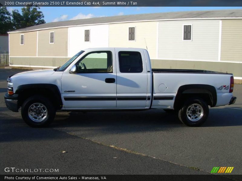 Summit White / Tan 2000 Chevrolet Silverado 2500 LT Extended Cab 4x4