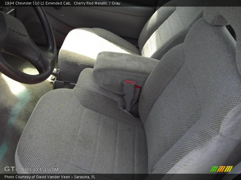 Cherry Red Metallic / Gray 1994 Chevrolet S10 LS Extended Cab
