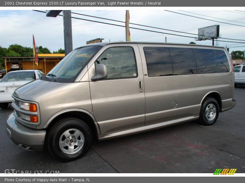 Light Pewter Metallic / Neutral 2001 Chevrolet Express 1500 LT Luxury Passenger Van