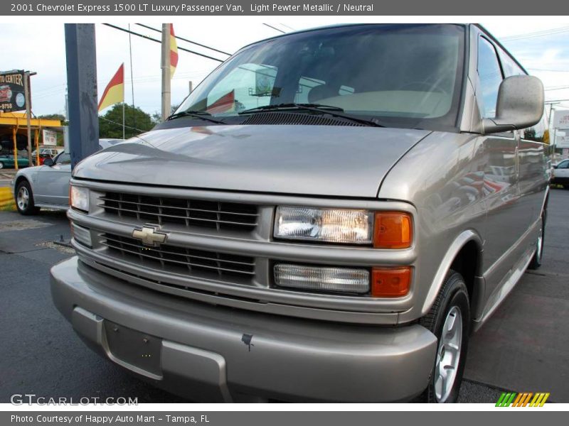 Light Pewter Metallic / Neutral 2001 Chevrolet Express 1500 LT Luxury Passenger Van