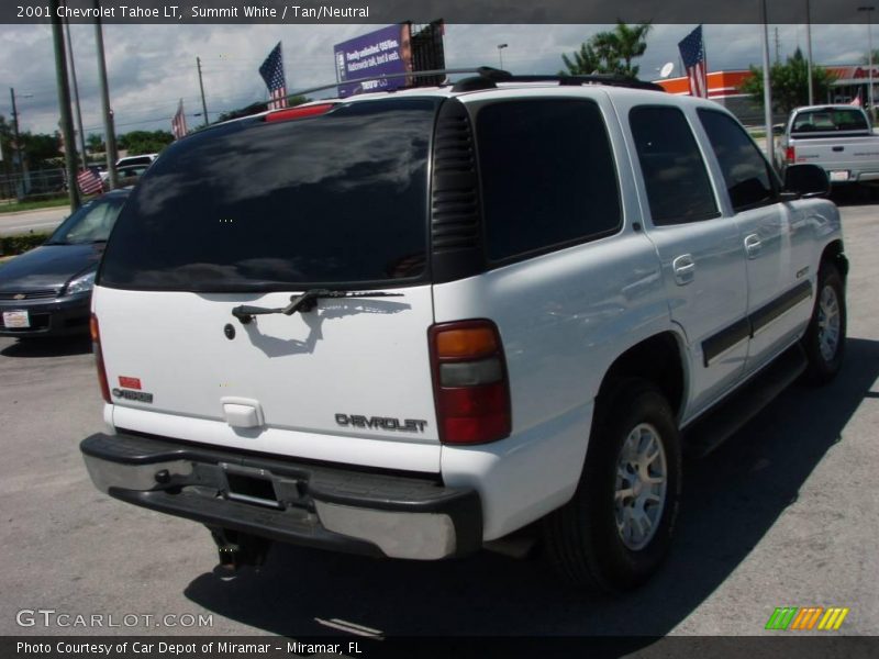 Summit White / Tan/Neutral 2001 Chevrolet Tahoe LT