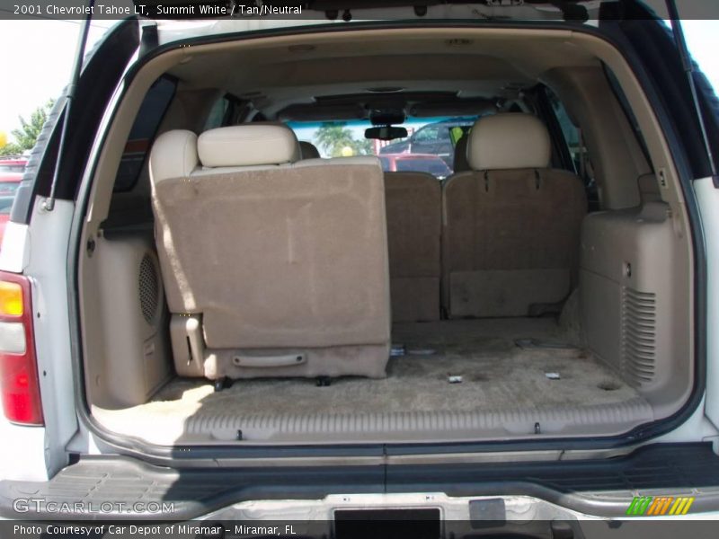 Summit White / Tan/Neutral 2001 Chevrolet Tahoe LT