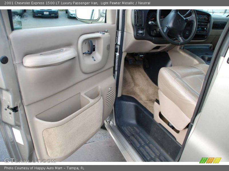 Light Pewter Metallic / Neutral 2001 Chevrolet Express 1500 LT Luxury Passenger Van