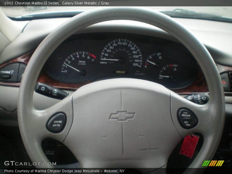 Galaxy Silver Metallic / Gray 2002 Chevrolet Malibu LS Sedan