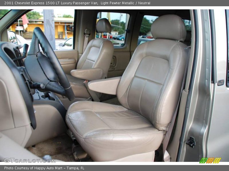Light Pewter Metallic / Neutral 2001 Chevrolet Express 1500 LT Luxury Passenger Van