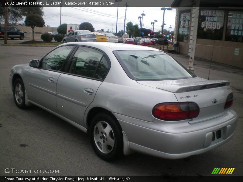 Galaxy Silver Metallic / Gray 2002 Chevrolet Malibu LS Sedan