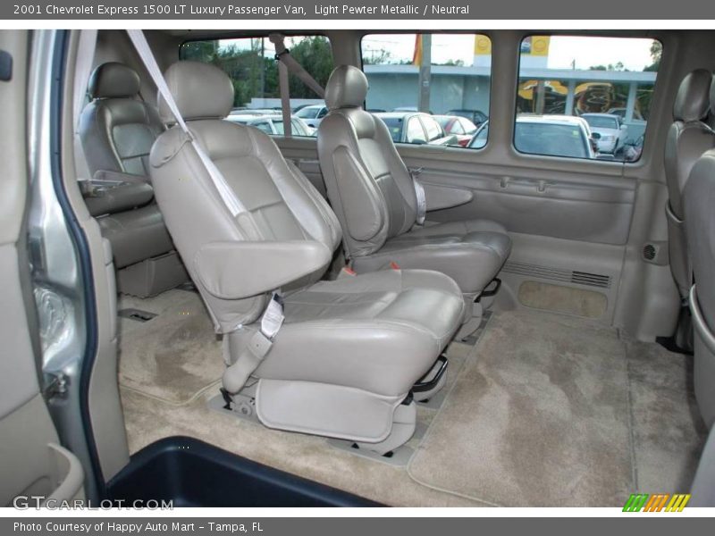 Light Pewter Metallic / Neutral 2001 Chevrolet Express 1500 LT Luxury Passenger Van