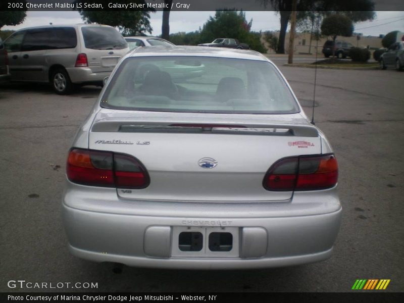 Galaxy Silver Metallic / Gray 2002 Chevrolet Malibu LS Sedan