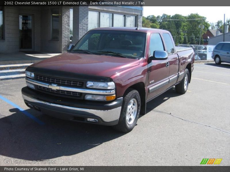 Dark Carmine Red Metallic / Tan 2002 Chevrolet Silverado 1500 LT Extended Cab