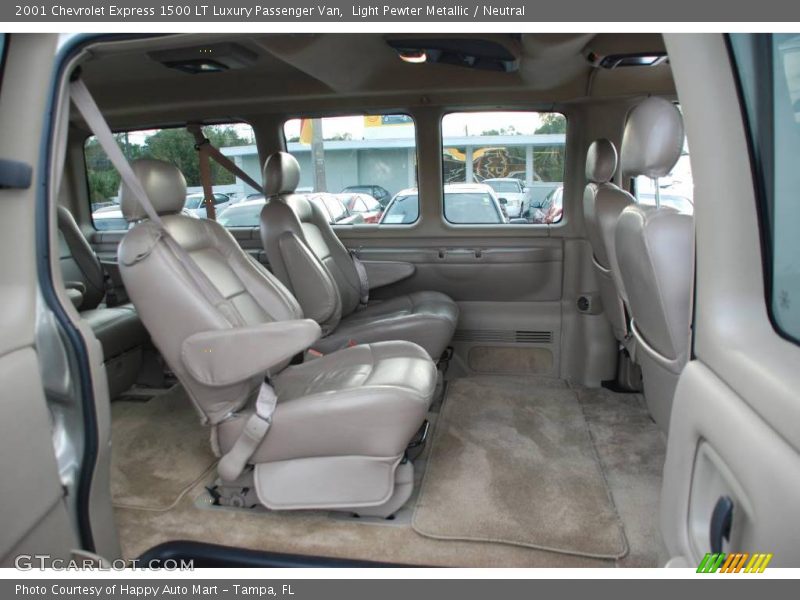 Light Pewter Metallic / Neutral 2001 Chevrolet Express 1500 LT Luxury Passenger Van