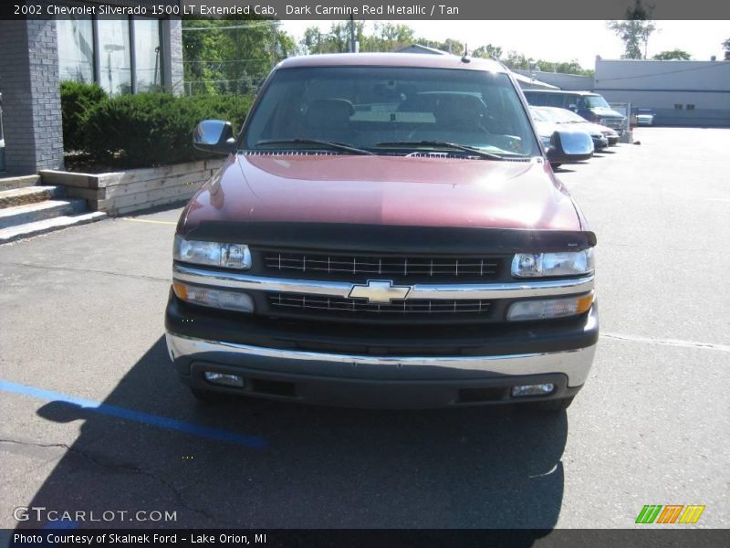 Dark Carmine Red Metallic / Tan 2002 Chevrolet Silverado 1500 LT Extended Cab