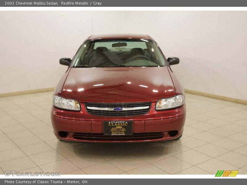 Redfire Metallic / Gray 2003 Chevrolet Malibu Sedan