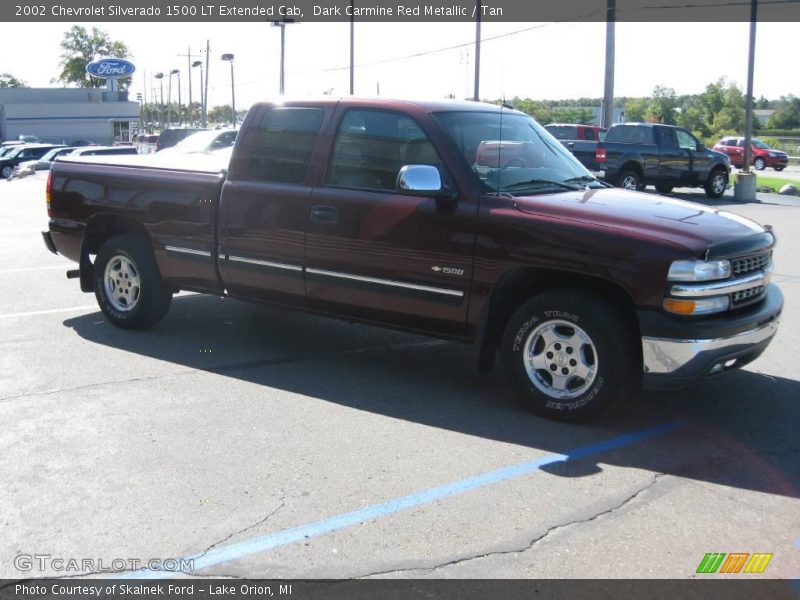 Dark Carmine Red Metallic / Tan 2002 Chevrolet Silverado 1500 LT Extended Cab