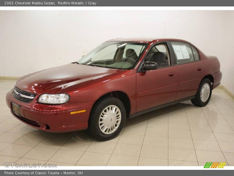 Redfire Metallic / Gray 2003 Chevrolet Malibu Sedan