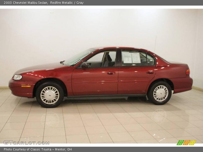 Redfire Metallic / Gray 2003 Chevrolet Malibu Sedan