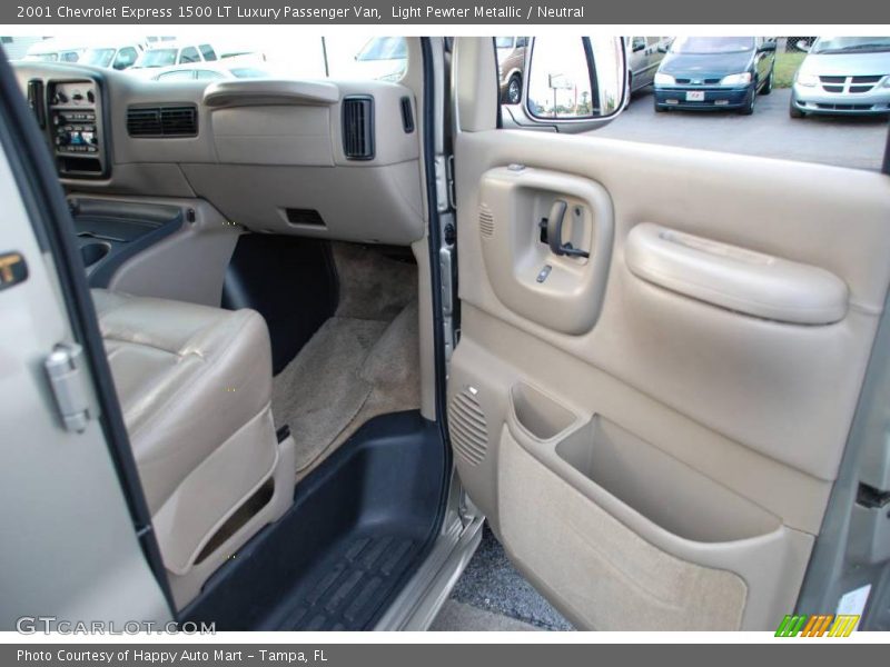 Light Pewter Metallic / Neutral 2001 Chevrolet Express 1500 LT Luxury Passenger Van