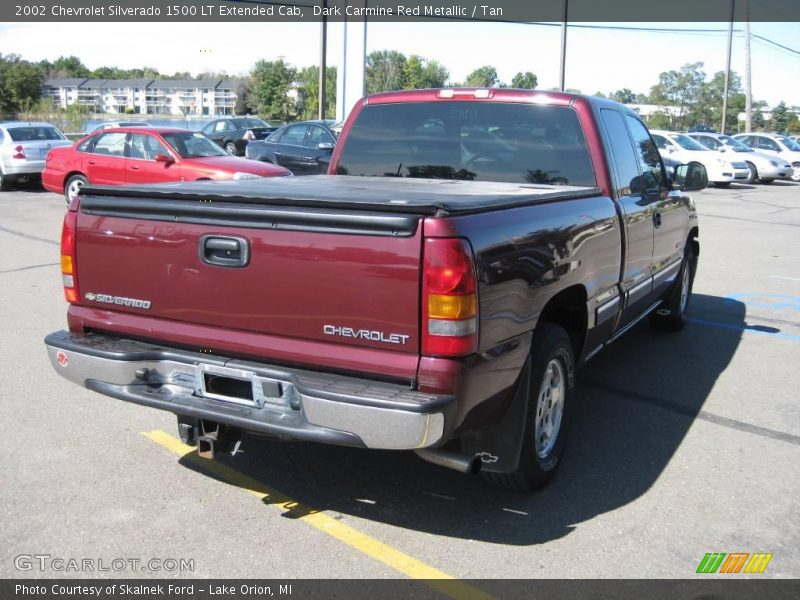 Dark Carmine Red Metallic / Tan 2002 Chevrolet Silverado 1500 LT Extended Cab