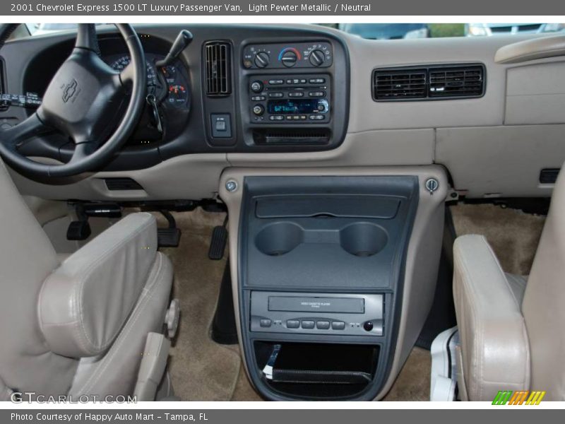 Light Pewter Metallic / Neutral 2001 Chevrolet Express 1500 LT Luxury Passenger Van