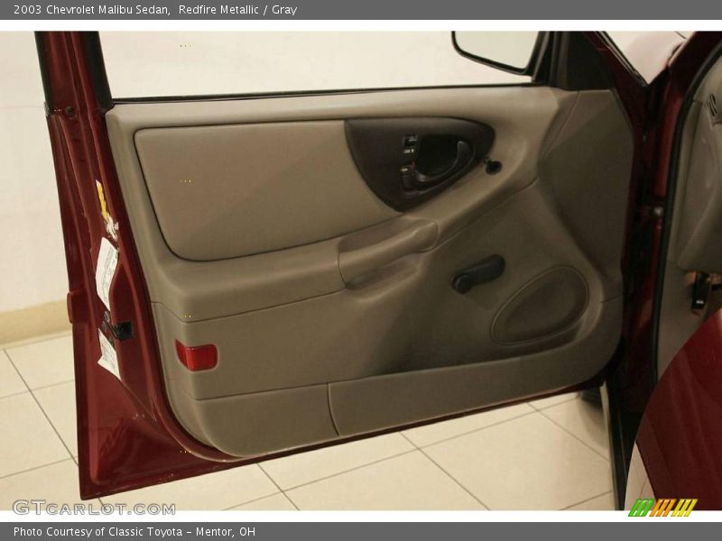 Redfire Metallic / Gray 2003 Chevrolet Malibu Sedan