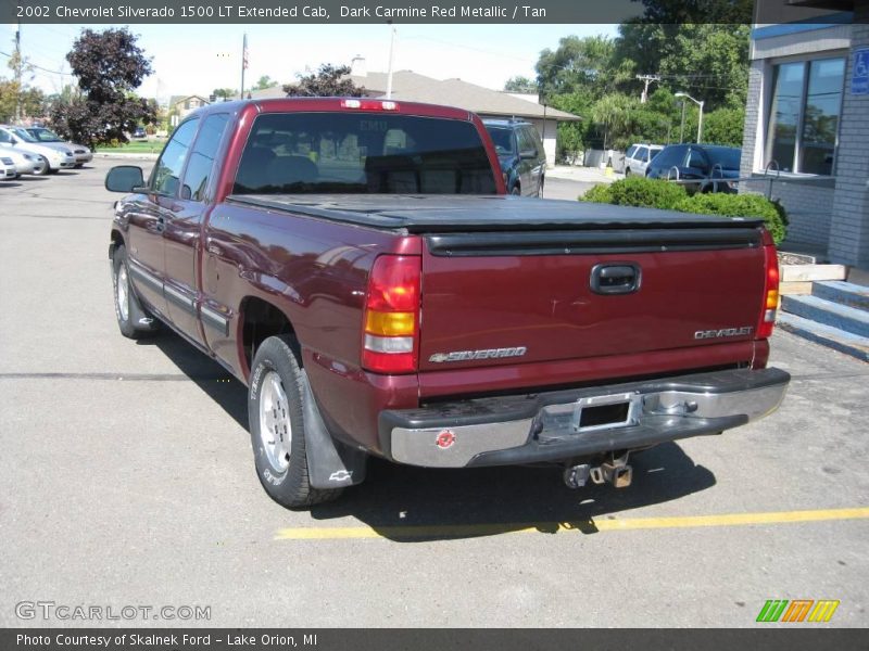 Dark Carmine Red Metallic / Tan 2002 Chevrolet Silverado 1500 LT Extended Cab