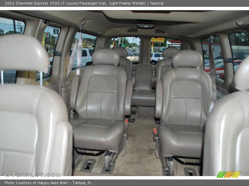 Light Pewter Metallic / Neutral 2001 Chevrolet Express 1500 LT Luxury Passenger Van
