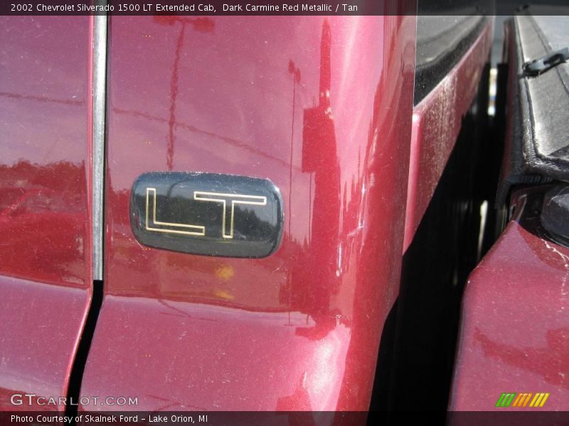 Dark Carmine Red Metallic / Tan 2002 Chevrolet Silverado 1500 LT Extended Cab