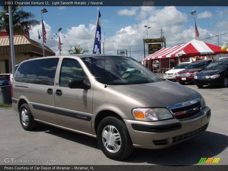 Light Sandrift Metallic / Neutral 2003 Chevrolet Venture LS