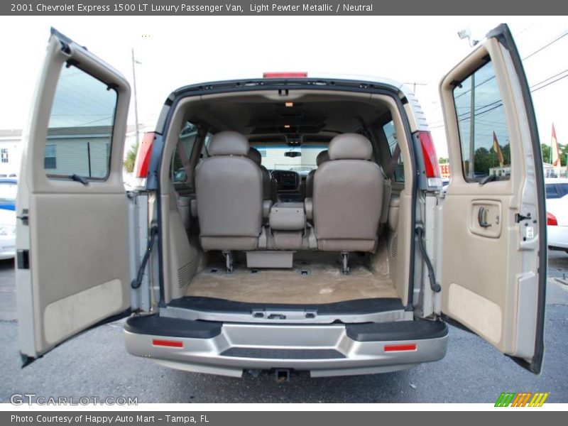 Light Pewter Metallic / Neutral 2001 Chevrolet Express 1500 LT Luxury Passenger Van
