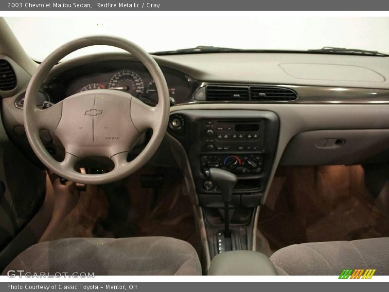 Redfire Metallic / Gray 2003 Chevrolet Malibu Sedan