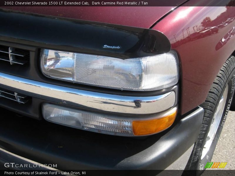 Dark Carmine Red Metallic / Tan 2002 Chevrolet Silverado 1500 LT Extended Cab