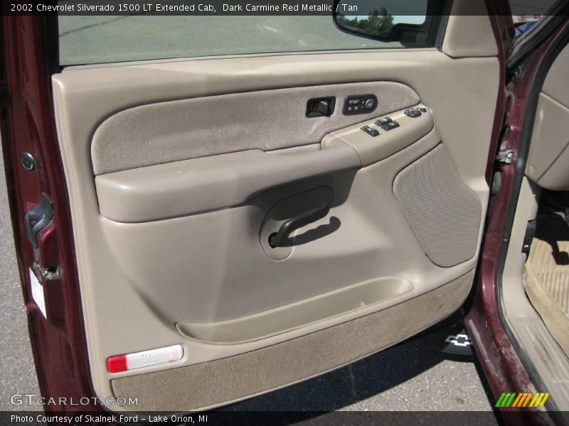 Dark Carmine Red Metallic / Tan 2002 Chevrolet Silverado 1500 LT Extended Cab