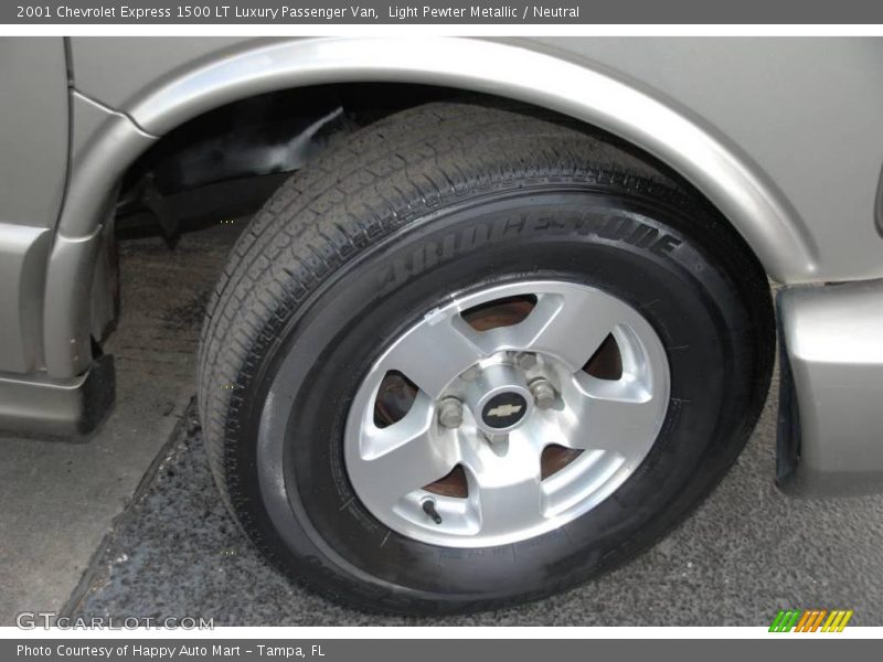 Light Pewter Metallic / Neutral 2001 Chevrolet Express 1500 LT Luxury Passenger Van