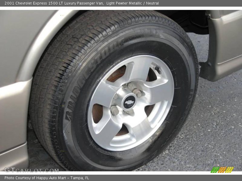 Light Pewter Metallic / Neutral 2001 Chevrolet Express 1500 LT Luxury Passenger Van