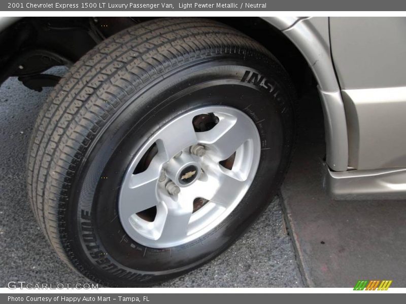 Light Pewter Metallic / Neutral 2001 Chevrolet Express 1500 LT Luxury Passenger Van
