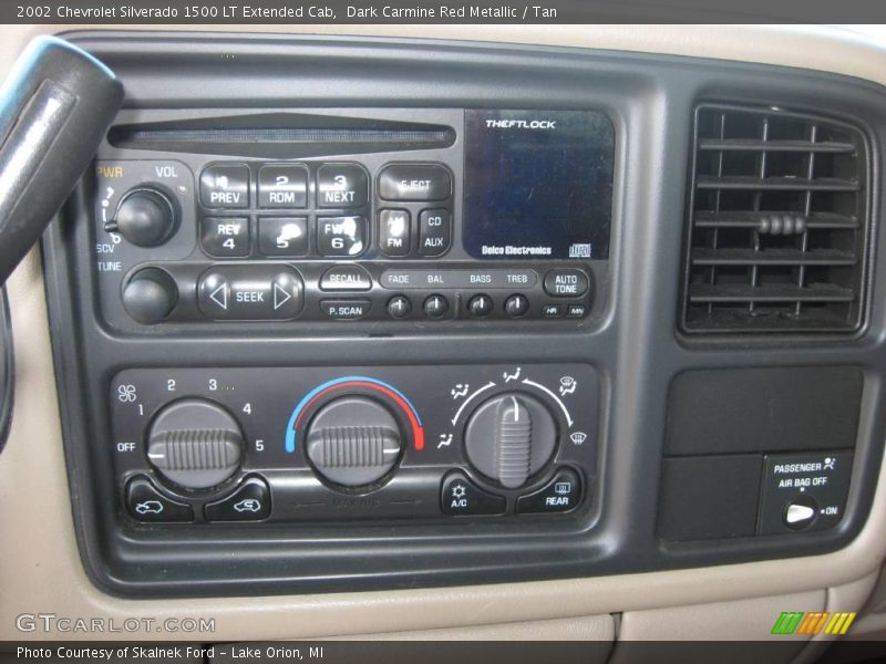 Dark Carmine Red Metallic / Tan 2002 Chevrolet Silverado 1500 LT Extended Cab