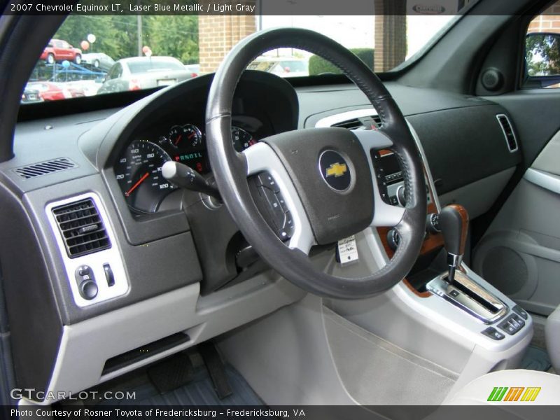 Laser Blue Metallic / Light Gray 2007 Chevrolet Equinox LT