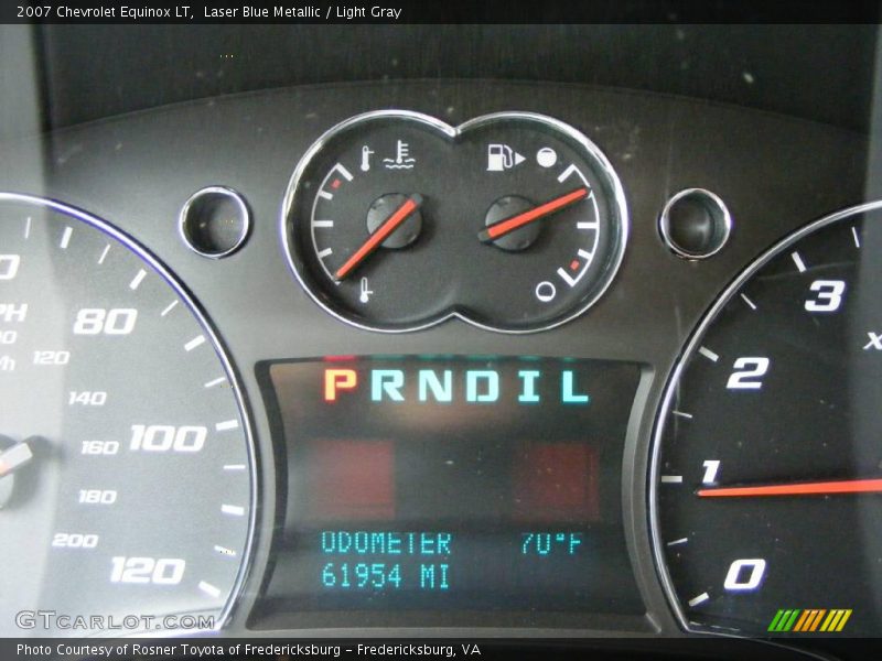 Laser Blue Metallic / Light Gray 2007 Chevrolet Equinox LT