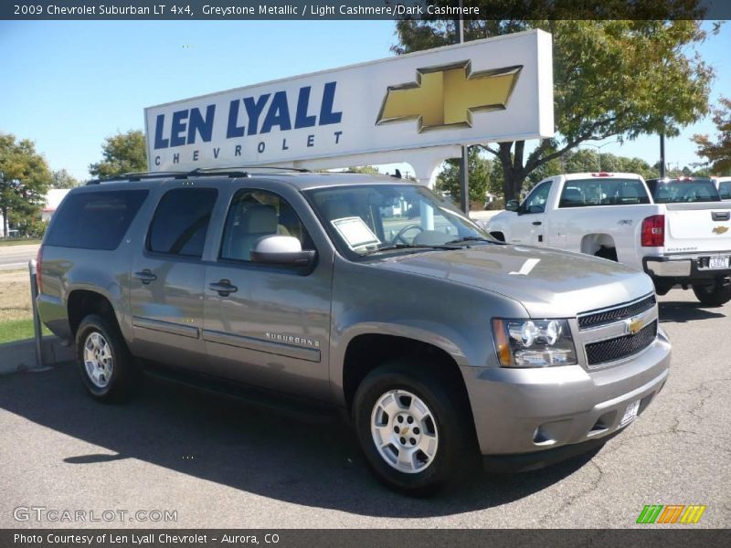Greystone Metallic / Light Cashmere/Dark Cashmere 2009 Chevrolet Suburban LT 4x4