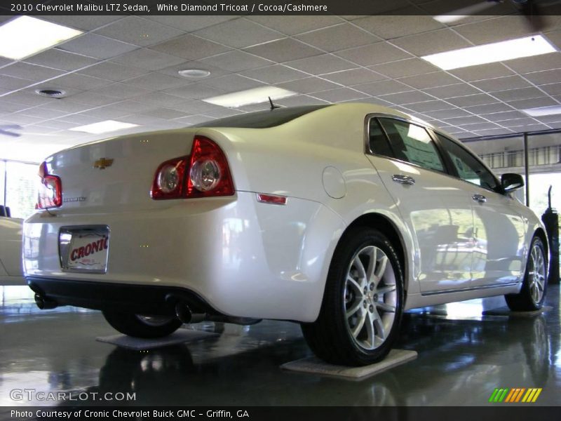 White Diamond Tricoat / Cocoa/Cashmere 2010 Chevrolet Malibu LTZ Sedan