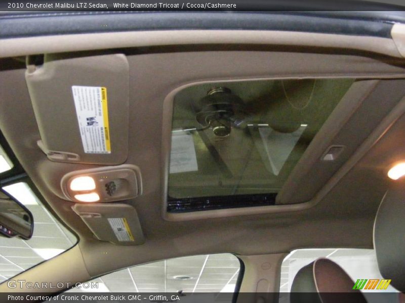 White Diamond Tricoat / Cocoa/Cashmere 2010 Chevrolet Malibu LTZ Sedan