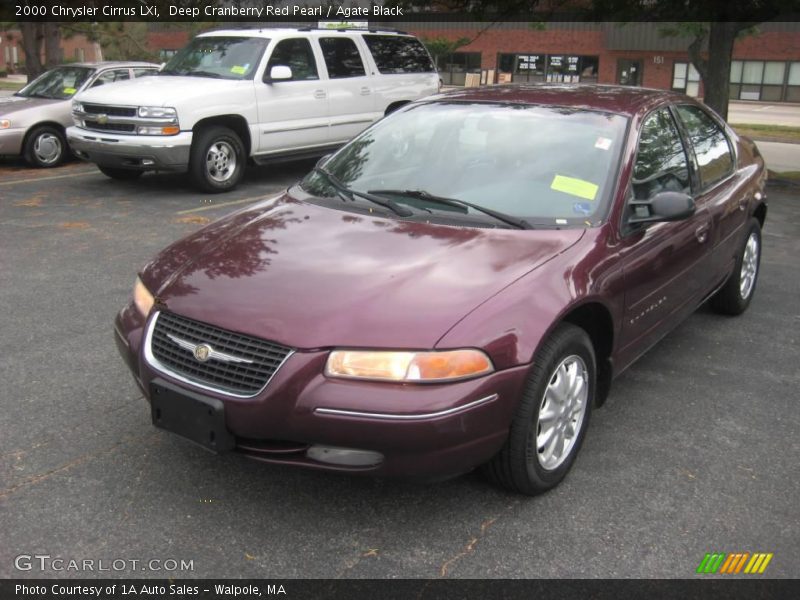 Deep Cranberry Red Pearl / Agate Black 2000 Chrysler Cirrus LXi