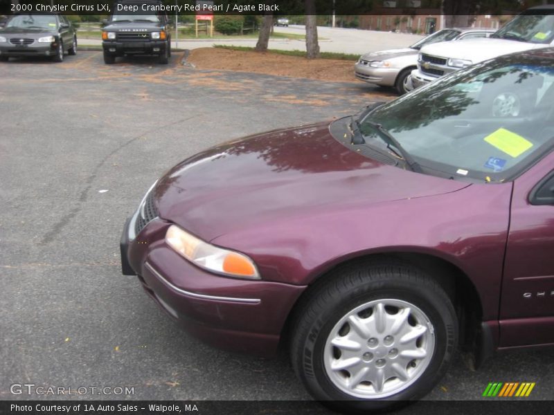 Deep Cranberry Red Pearl / Agate Black 2000 Chrysler Cirrus LXi